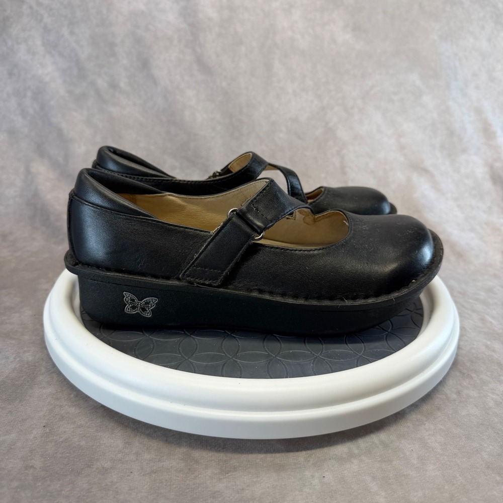 Alegria Dayna Mary Jane Women 37 Black Leather Comfort Shoes DAY-601